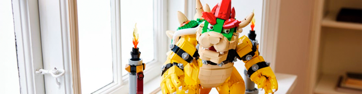 The new LEGO Bowser is everything we needed for our living room decoration