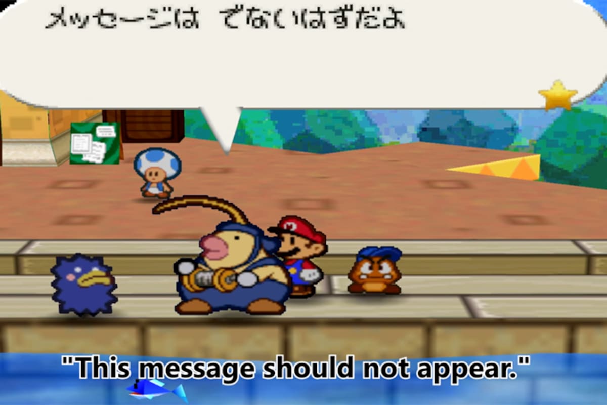 Encuentran diálogo escondido en Paper Mario después de 16 años