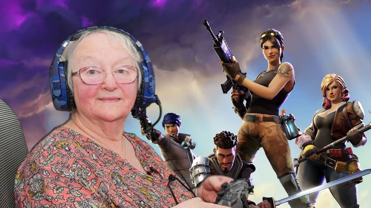 Abuela gamer Fortnite Battle Royale.