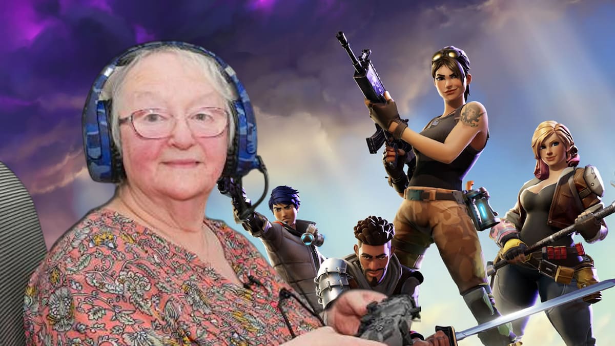 Abuela gamer Fortnite Battle Royale.