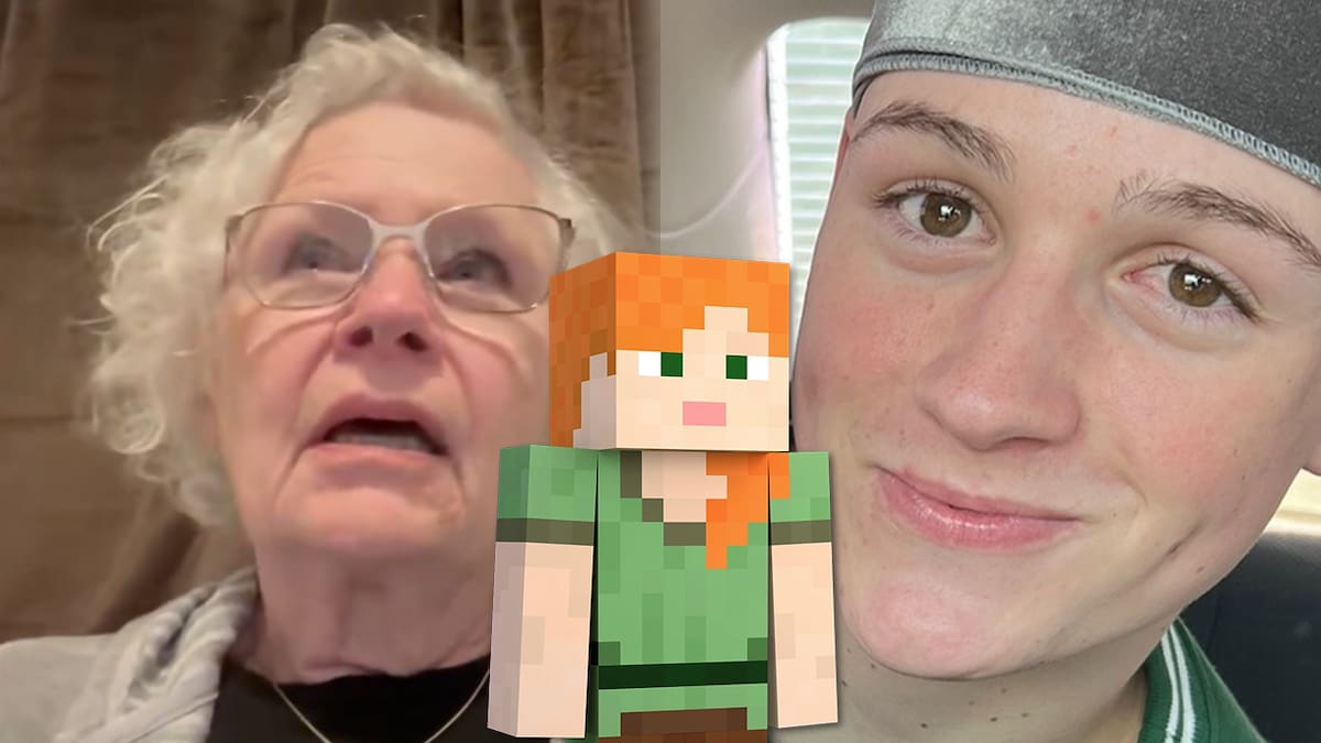 Abuela gamer Minecraft