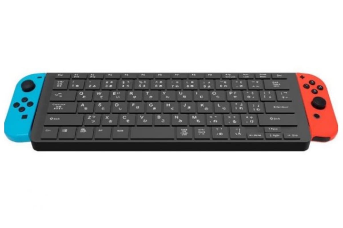 Este teclado para Nintendo Switch se conecta directamente a los JoyCons