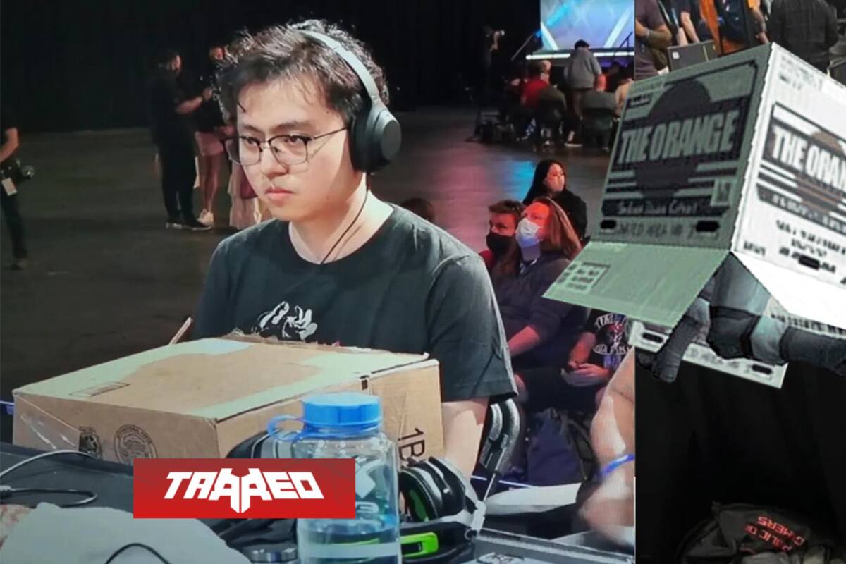 Jugador usó una caja de cartón en EVO 2022 para evitar que sus contrincantes vieran sus movimientos