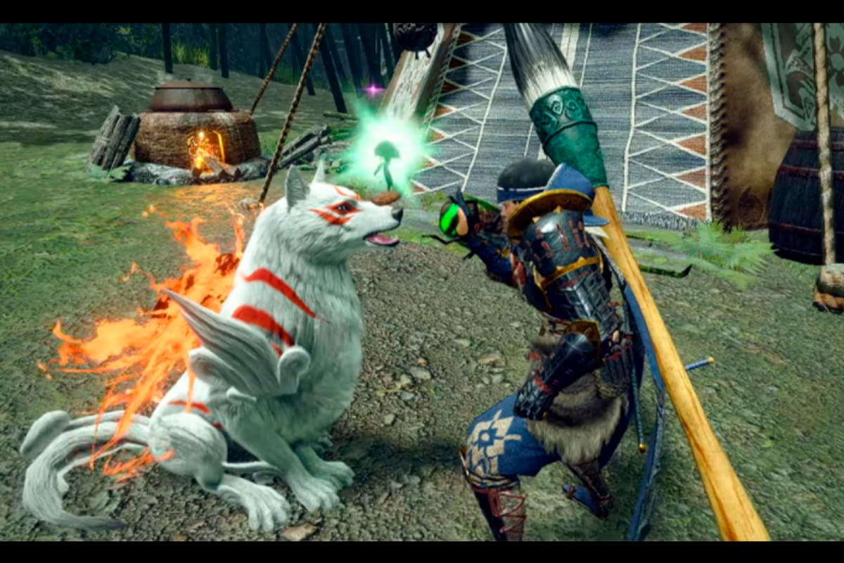 Capcom anuncia colaboración de Monster Hunter Rise con Okami