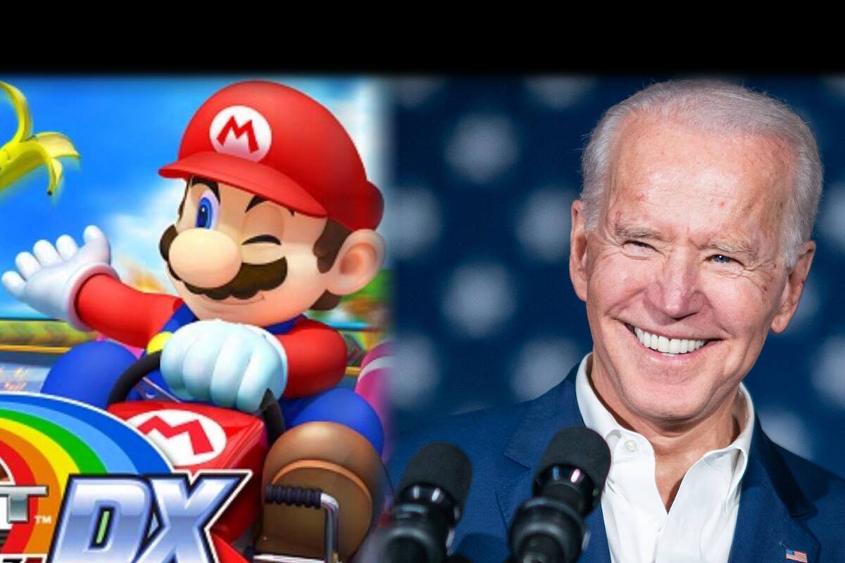 Joe Biden se muestra jugando Mario Kart de arcade con su nieta