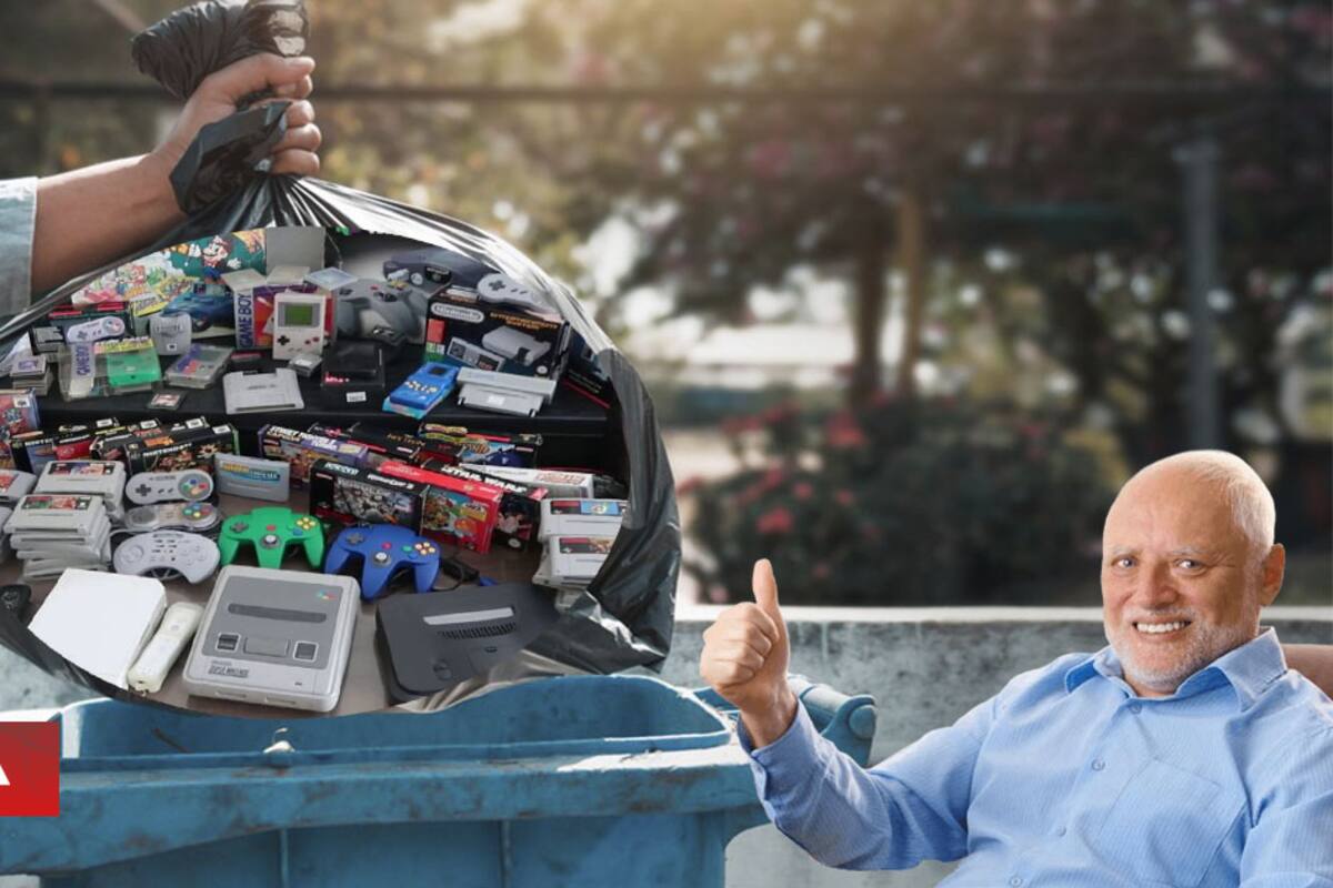 Jugador dejó su colección de videojuegos de $500.000 dólares en casa de sus padres luego de independizarse, y ellos la tiran pensando que era basura