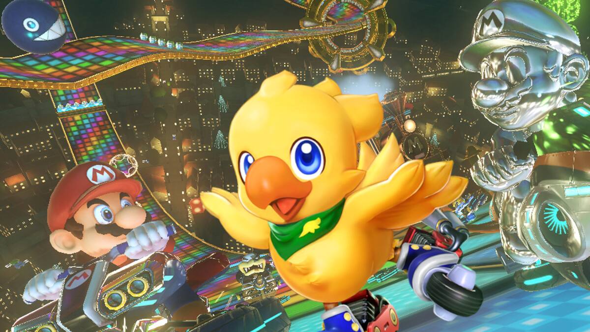 Al parecer, Square Enix creó un circuito inspirándose en el icónico Rainbow Road