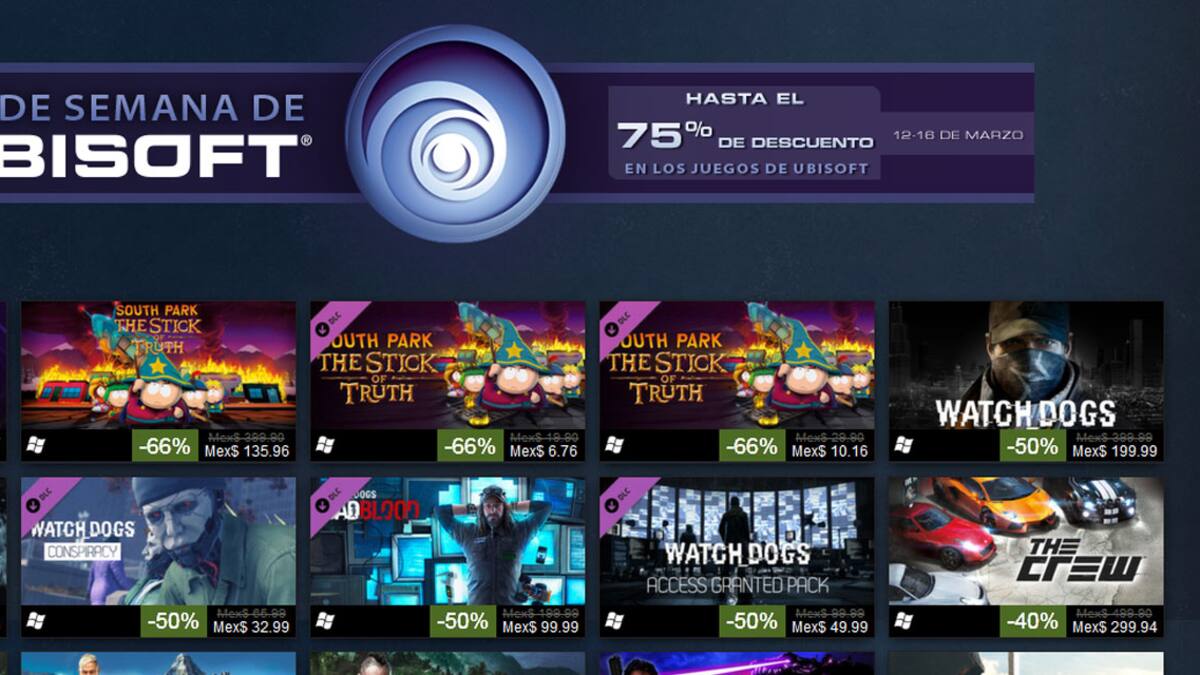 Algunos juegos tienen hasta 75% de descuento
