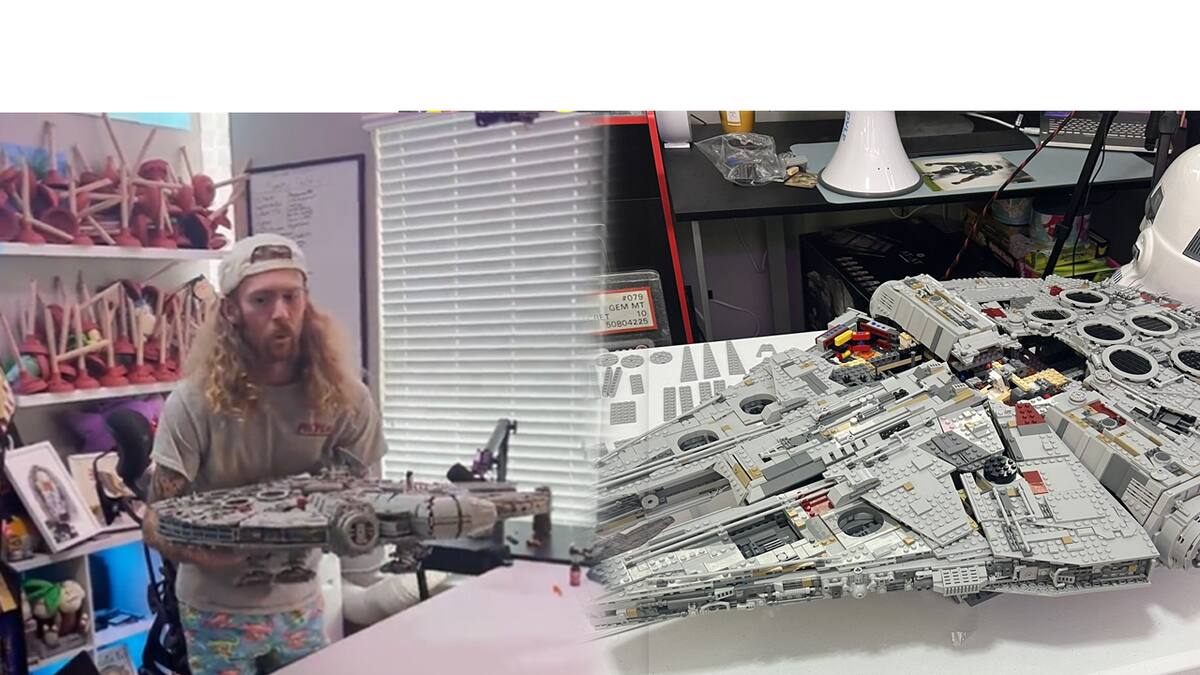 AmericanDad arrojó el Halcón Milenario de Han Solo al suelo desde el techo de su casa
