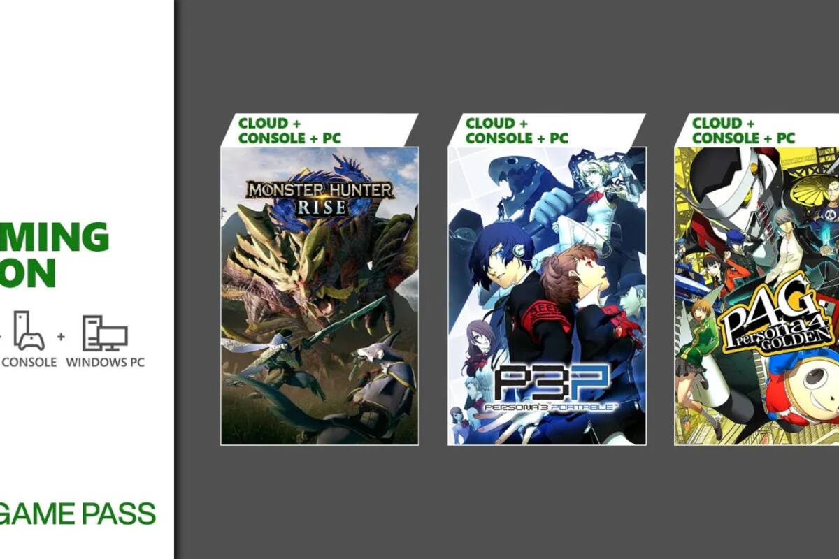 Monster Hunter Rise and Persona titles coming to Xbox Game Pass