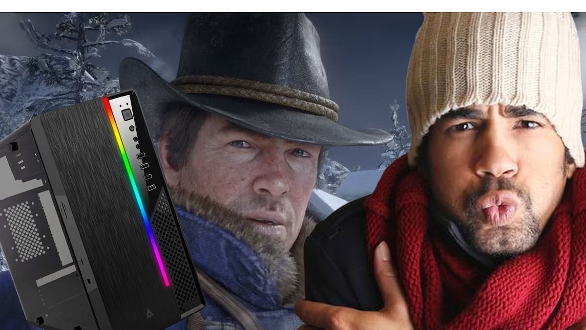 Ante la necesidad, el fanático usó su computadora para calentarse durante esta temporada invernal