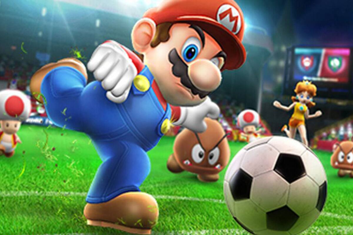 Anuncio de bebida energética con Mario y compañía