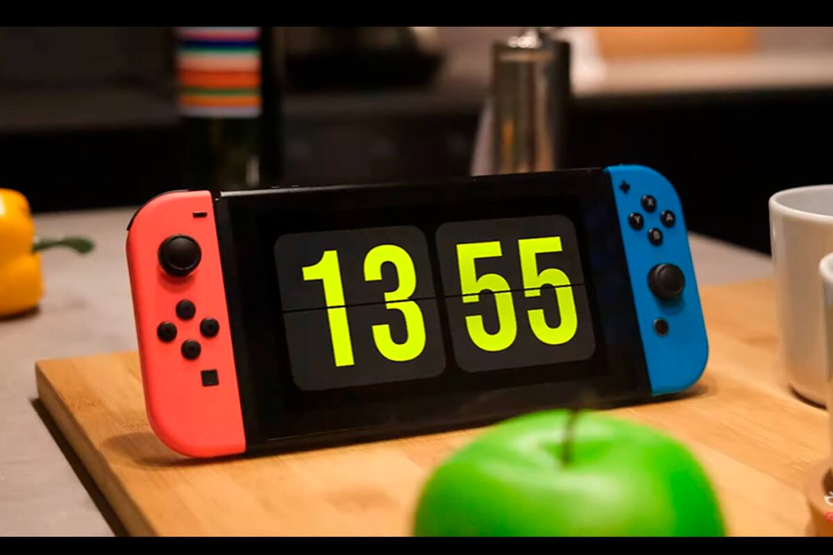 ¿En serio? Presentan AAA Clock, el reloj de mesa para el Switch