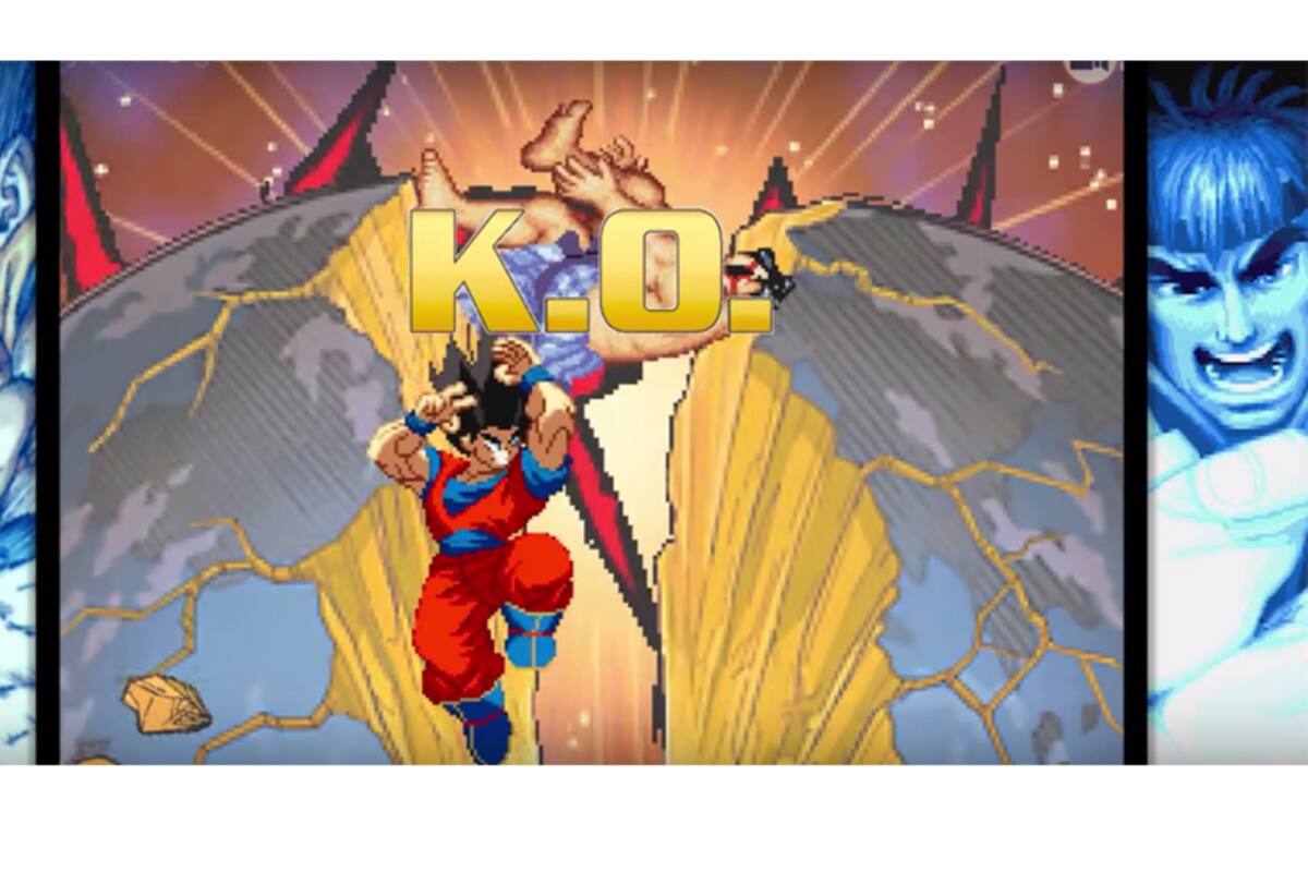 Goku patea el trasero de todos en Street Fighter II