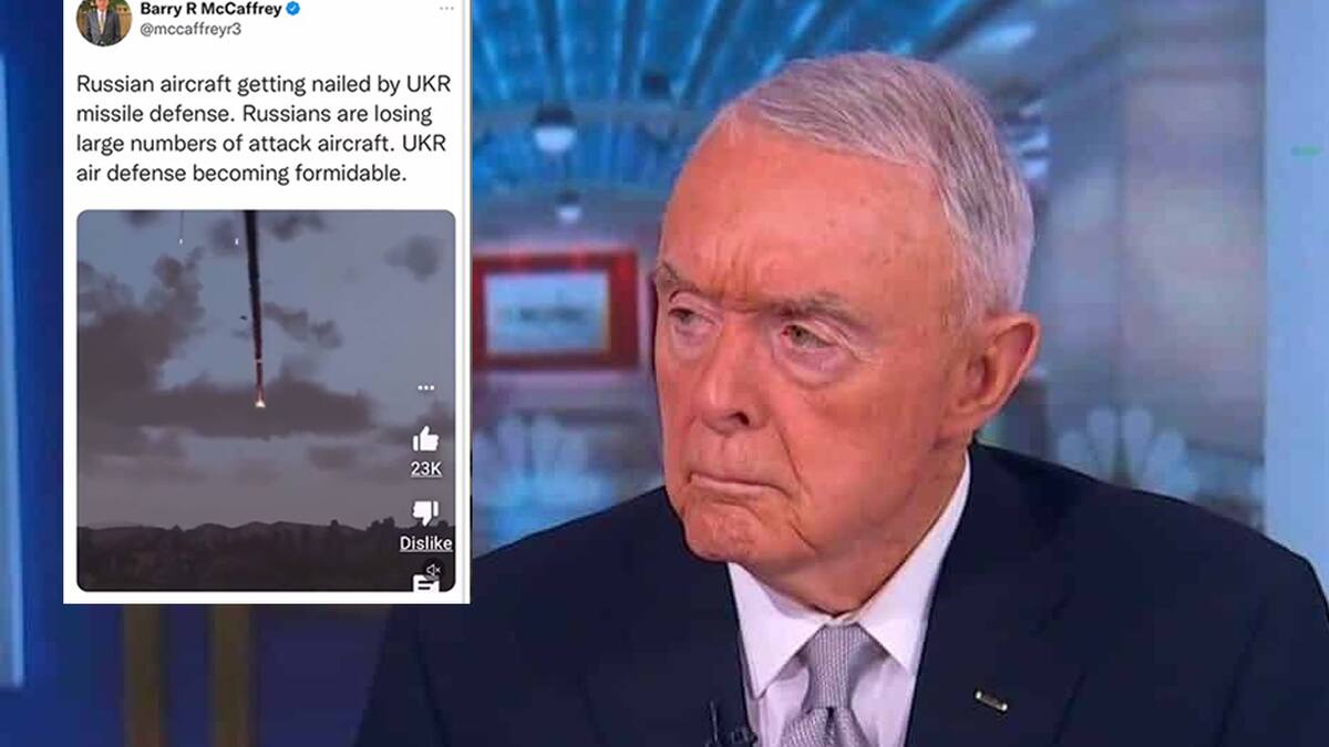 Barry McCaffrey actualmente se desempeña como analista militar de una cadena de noticias