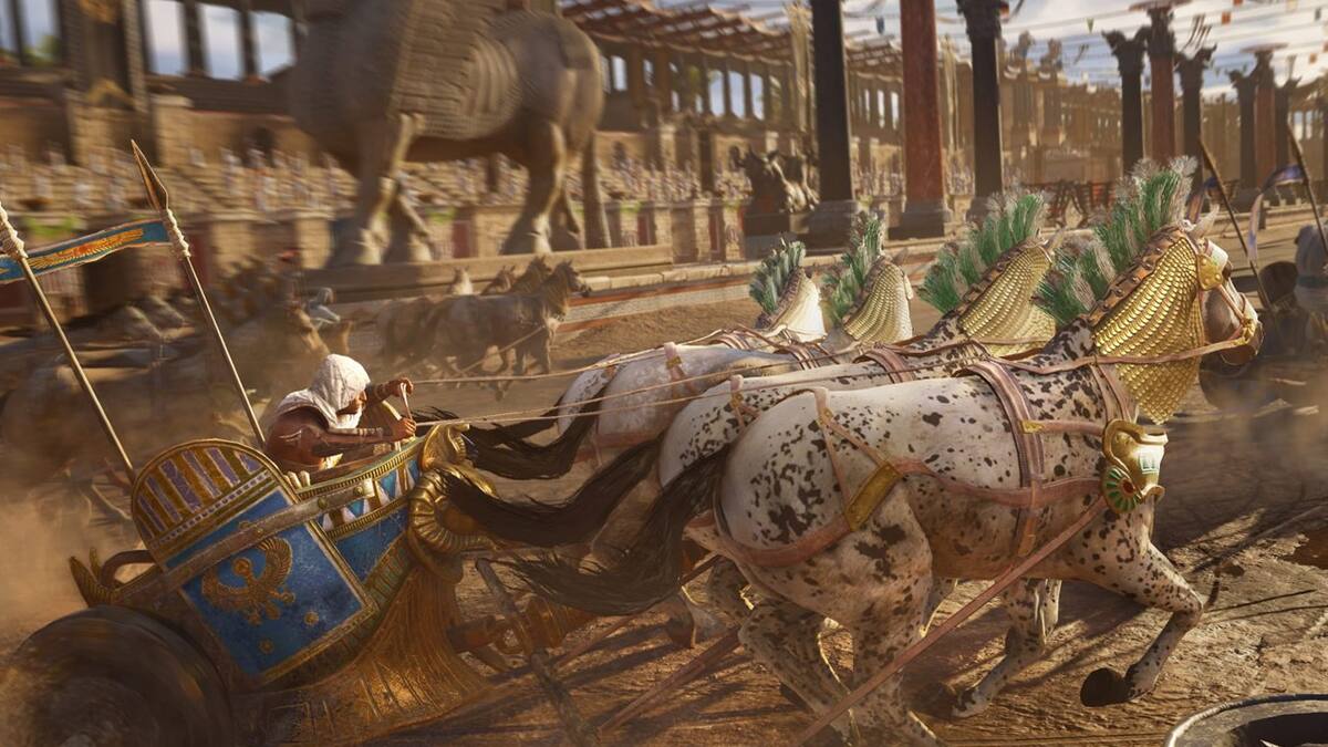 Bayek luce algunas de sus habilidades en un nuevo video en 4K