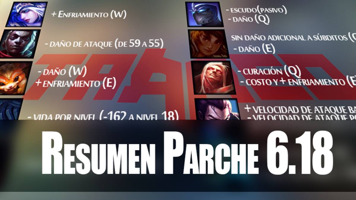 Buffs, nerfs y aspectos nuevos