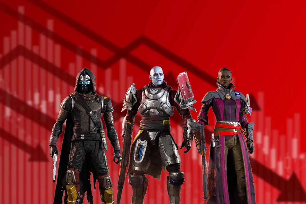 Destiny 2 is sinking; reaches historic lows on Steam