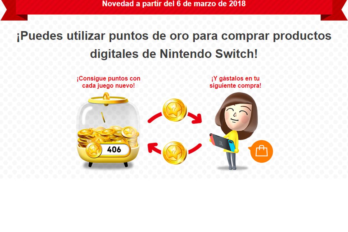 Ya puedes usar tus monedas doradas de My Nintendo para comprar juegos
