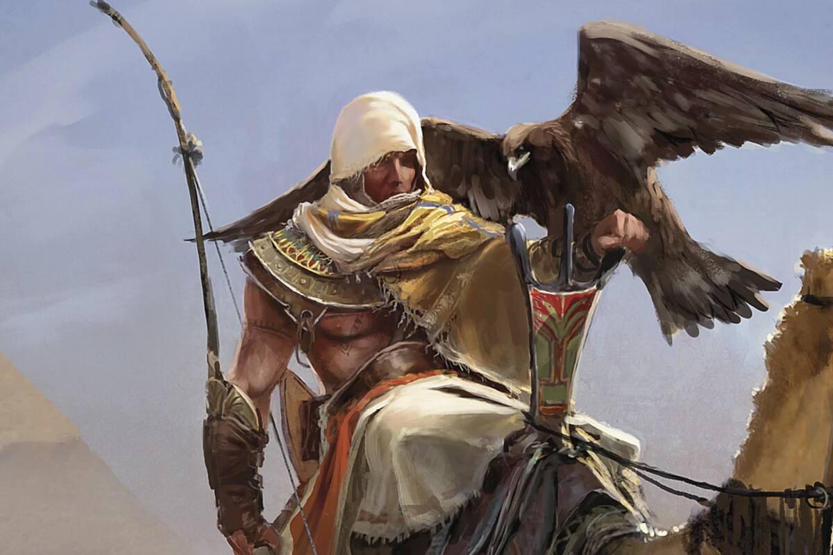 Ya puedes vestirte como Bayek de Assassin’s Creed en Monster Hunter World