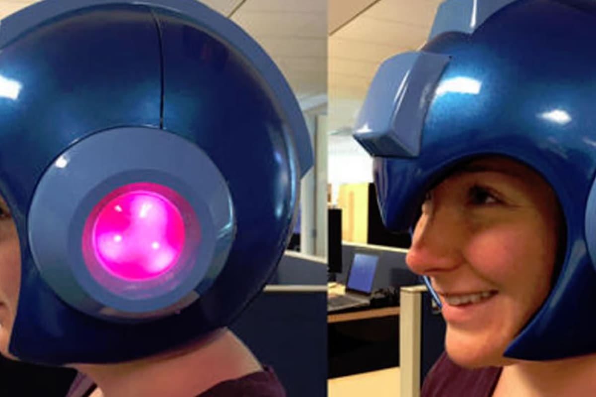 Por sólo $150 USD puedes tener este genial casco de Mega Man