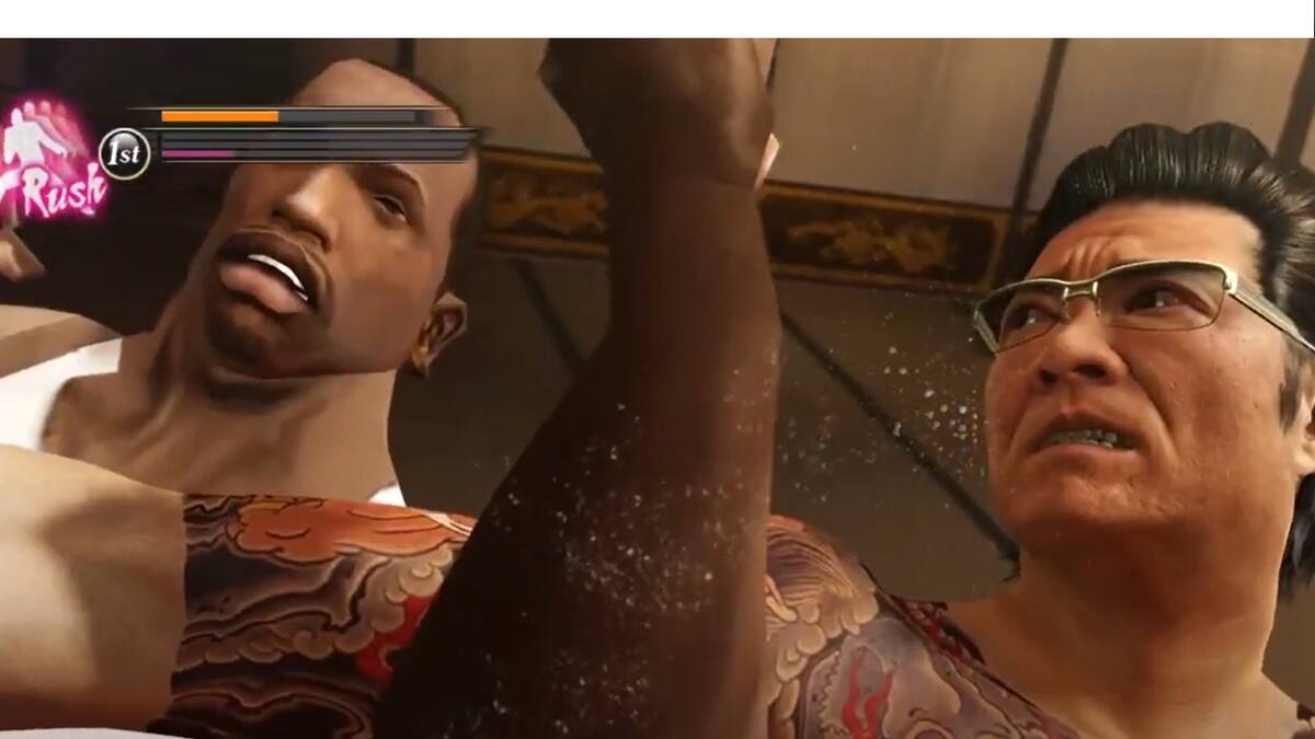 Carl Johnson barre el suelo con decenas de criminales y presume sus habilidades en el karaoke