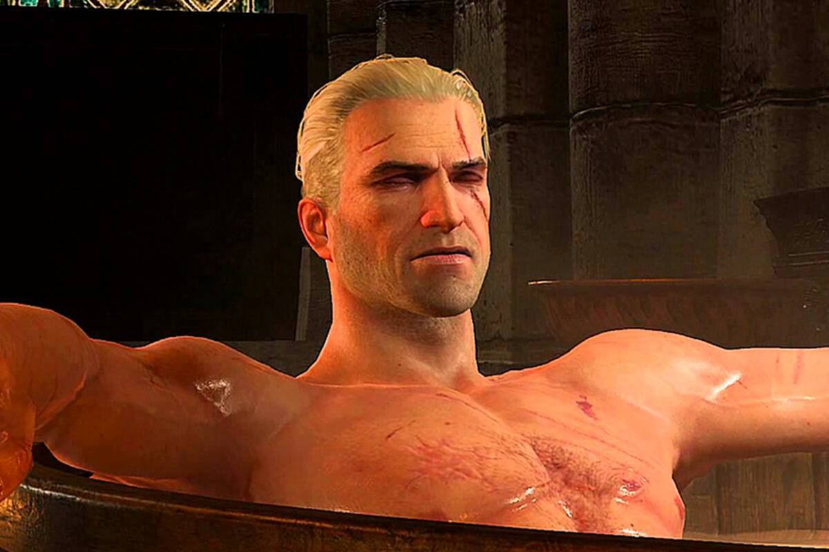 La nueva figura de The Witcher muestra a Geralt de Rivia en la bañera
