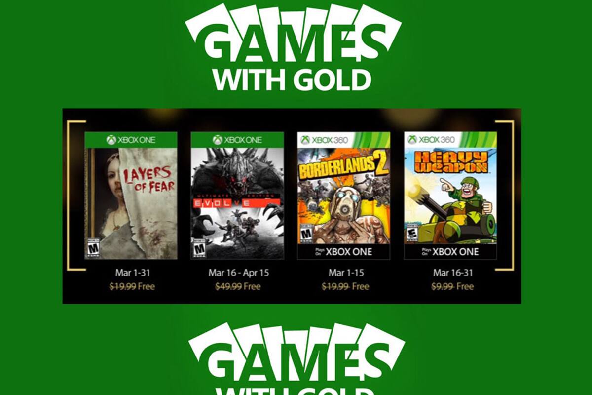 Ya están disponibles los nuevos títulos Games with Gold