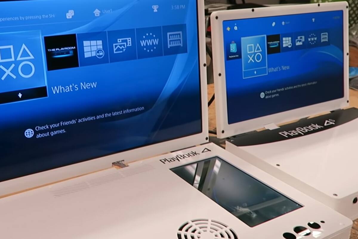 Modder crea laptop de PlayStation 4 Pro