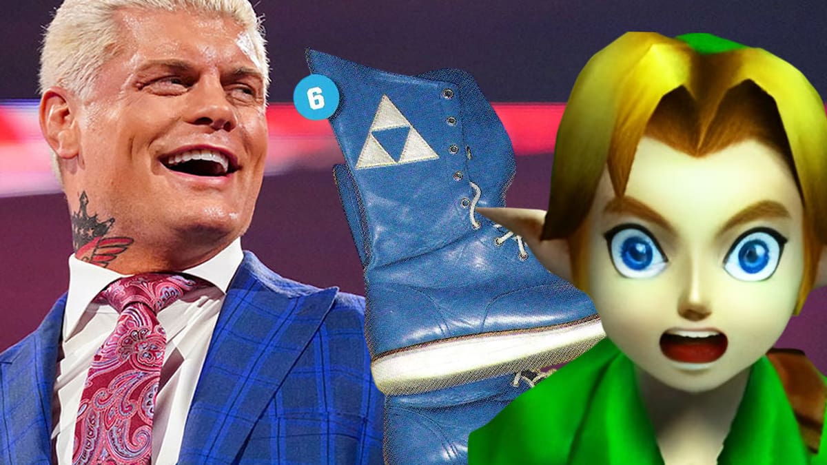 Cody Rhodes botas The Legend of Zelda