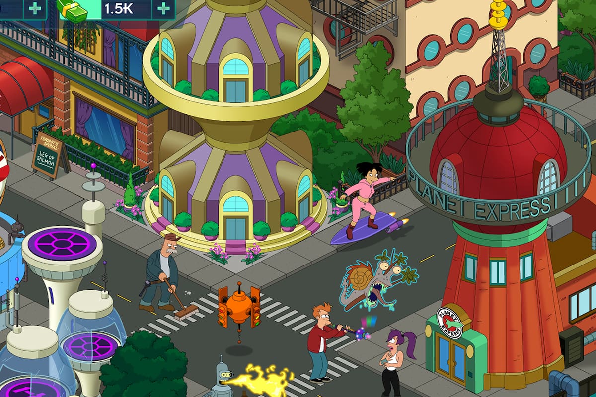 Así será el juego de Futurama para iPhone, iPad y Android