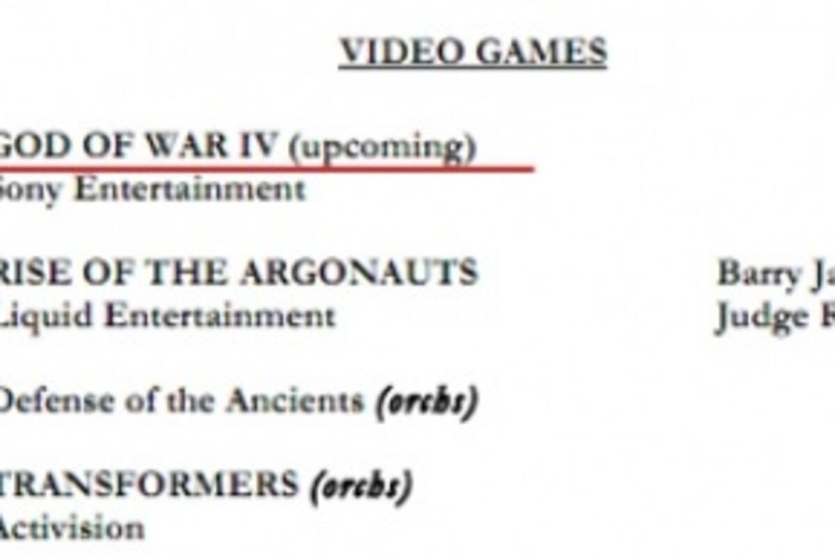 God of War 4 podría ya estar en producción