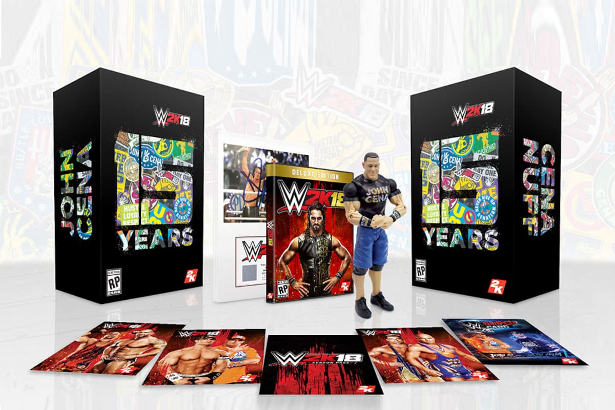 Revelan edición de colección para WWE 2K18 de John Cena