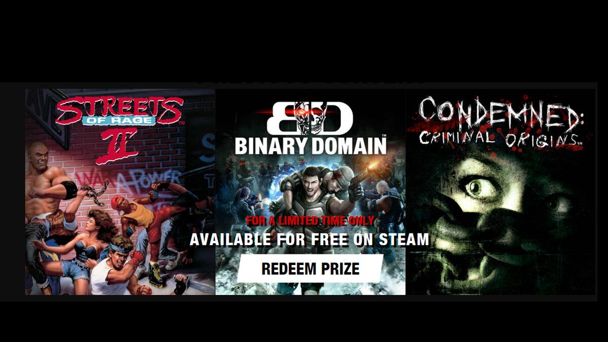 Consigue Streets of Rage 2 y Binary Domain gratis