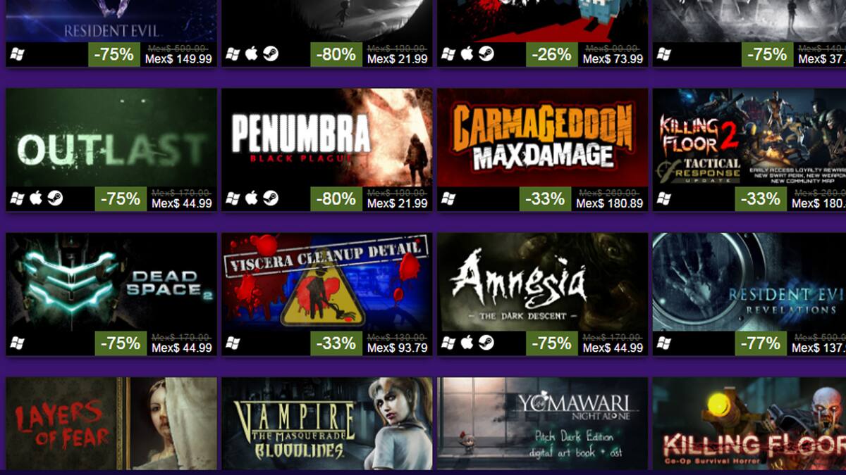 Consigue títulos de terror a precio reducido