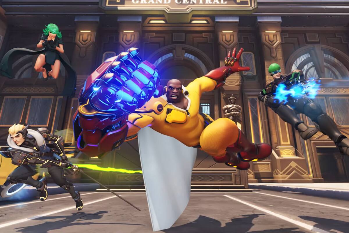 Overwatch 2 heroes cosplaying One Punch Man characters are out now, here's how you can get them