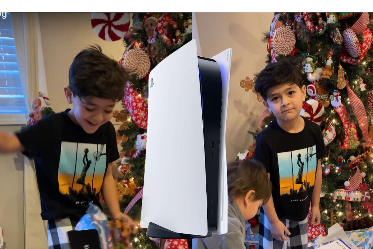 “No lo quiero”, niño recibe un PlayStation 5 en Navidad y esta fue su inesperada reacción