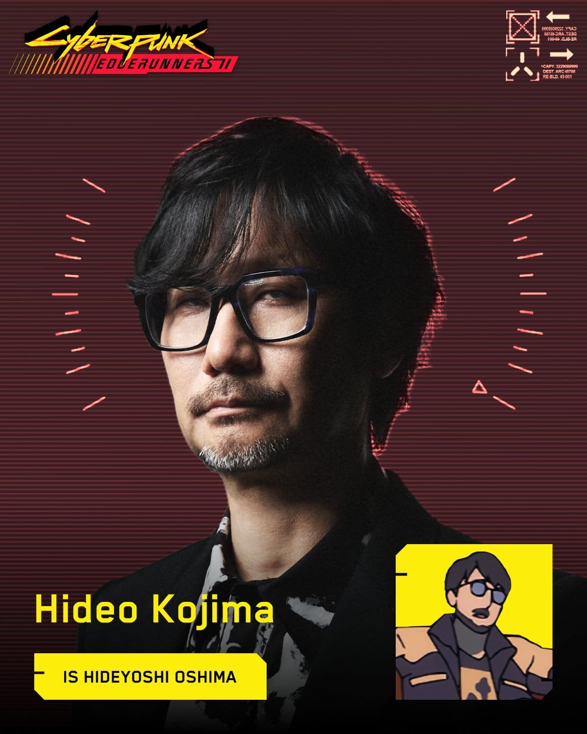Cyberpunk Edgerunners 2 Hideo Kojima cameo