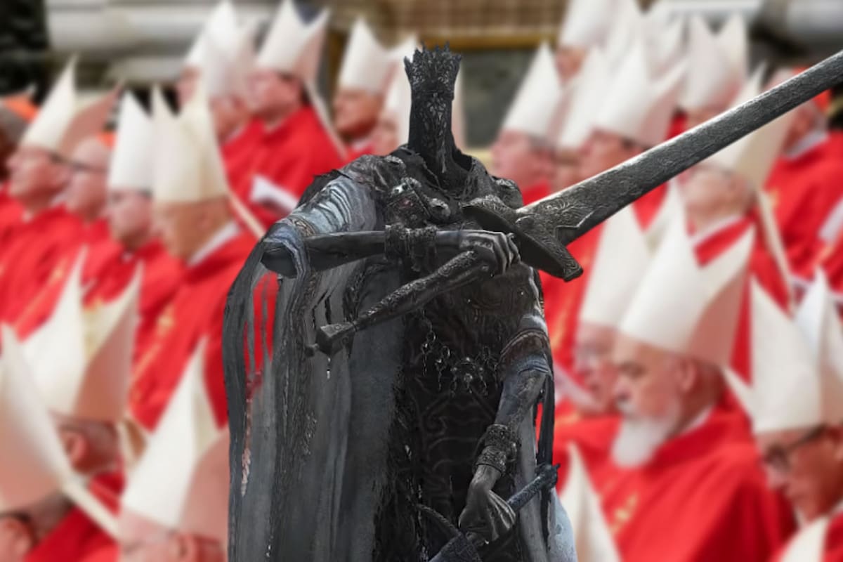 Jefe de Dark Souls aparece por error en un reportaje sobre el Cónclave 2025 y la elección del nuevo Papa