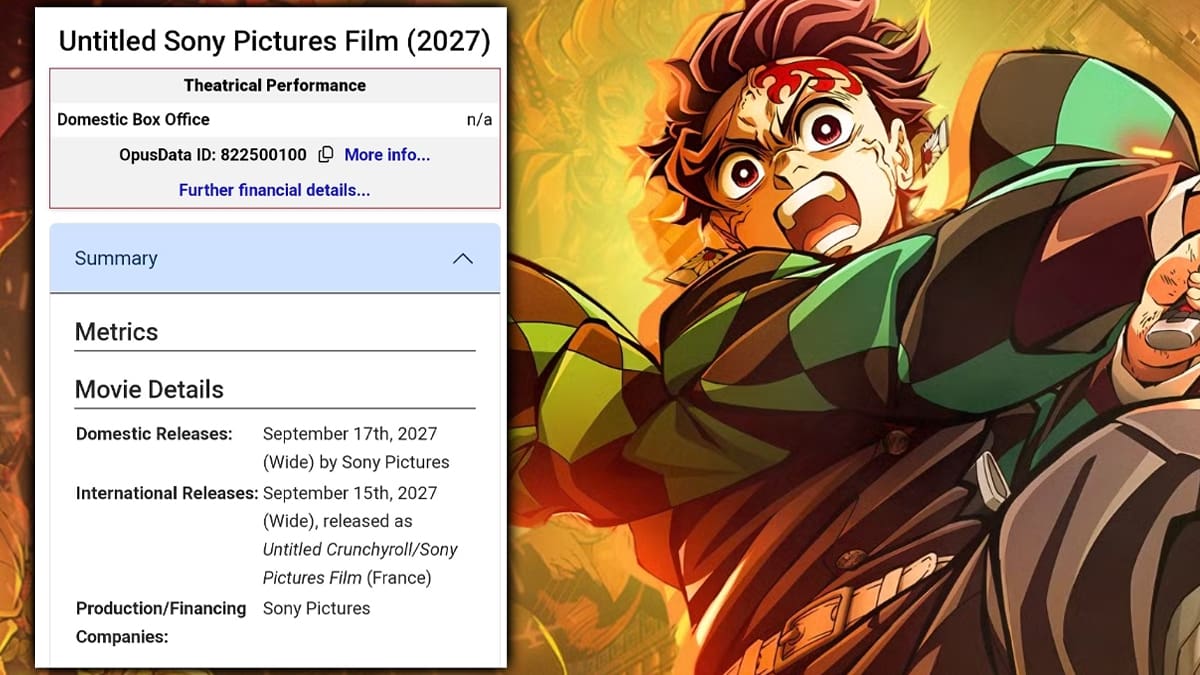 Demon Slayer Kimetsu no Yaiba Castillo Infinito 2 septiembre 2027