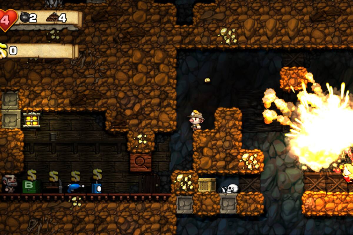 Mod añade modo cooperativo a Spelunky Classic