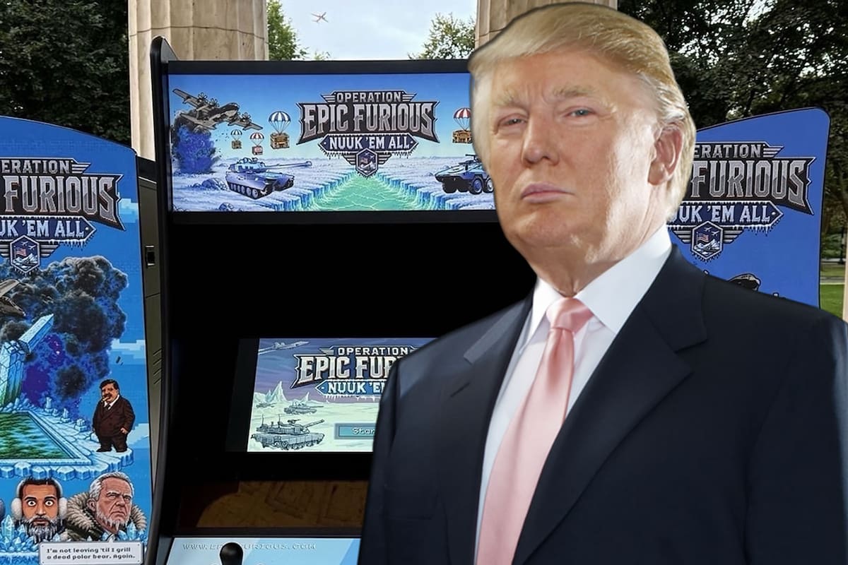 Donald Trump usó los videojuegos de Nintendo, PlayStation y XBOX a su favor, así que activistas crearon un título arcade para burlarse del presidente