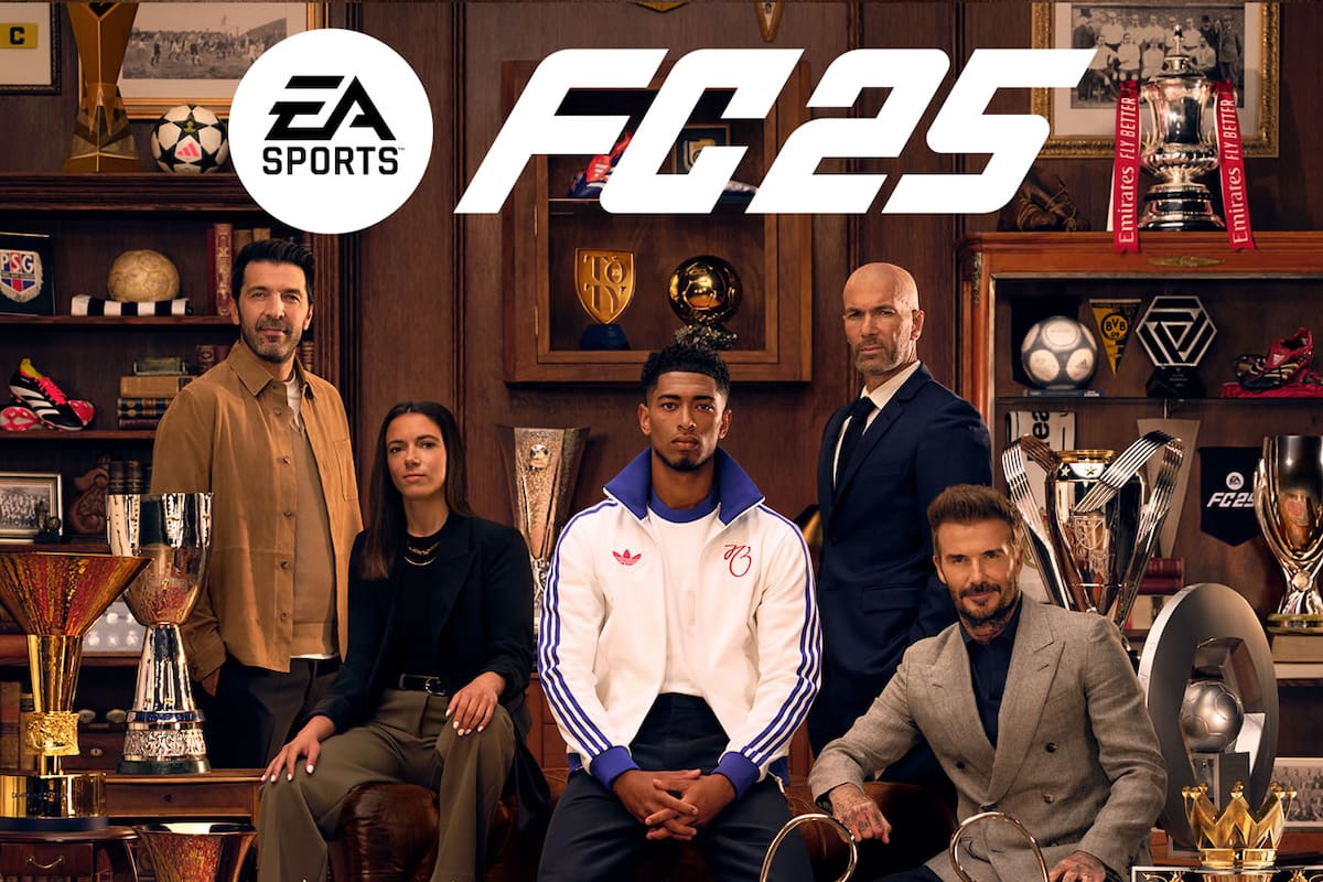 Zidane, Beckham, Bellingham y más en la portada de EA Sports FC 25