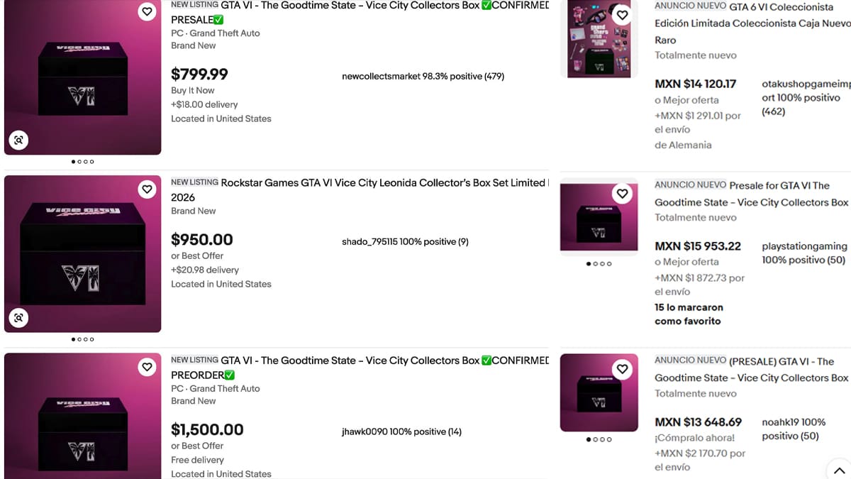 Edición colección GTA VI eBay