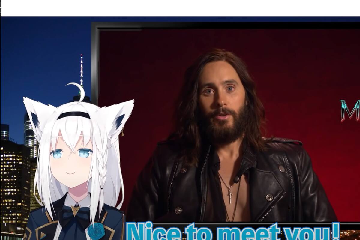 VTuber japonesa y Jared Leto protagonizan una entrevista incómoda y divertida