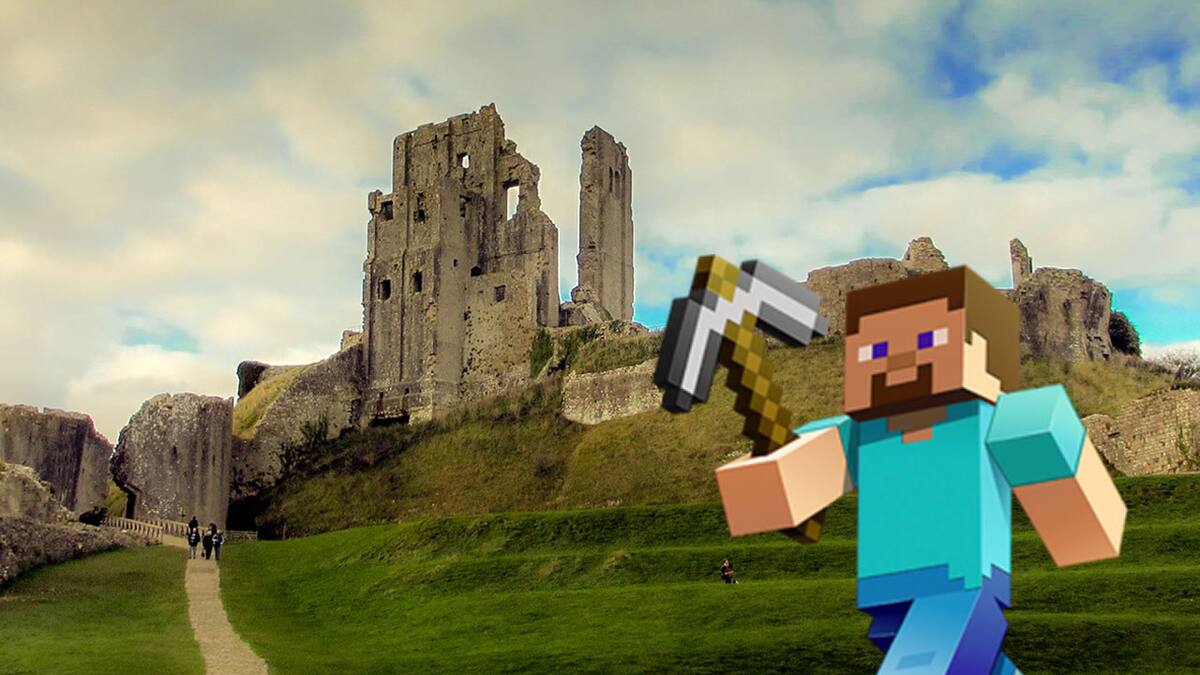 El castillo de Corfe y sus ruinas pueden ser conocidas por millones gracias al juego de Mojang