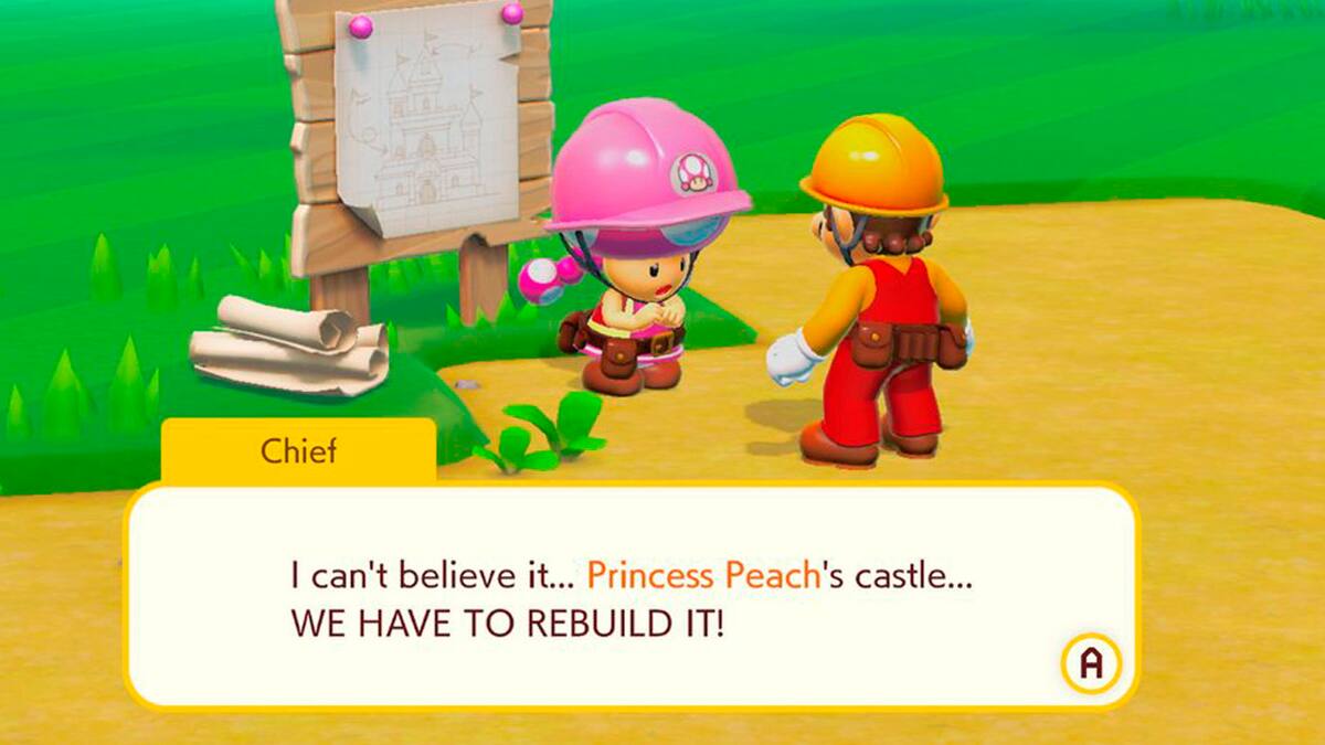 El Castillo de Peach fue destruido y tendrás que poner manos a la obra para reconstruirlo