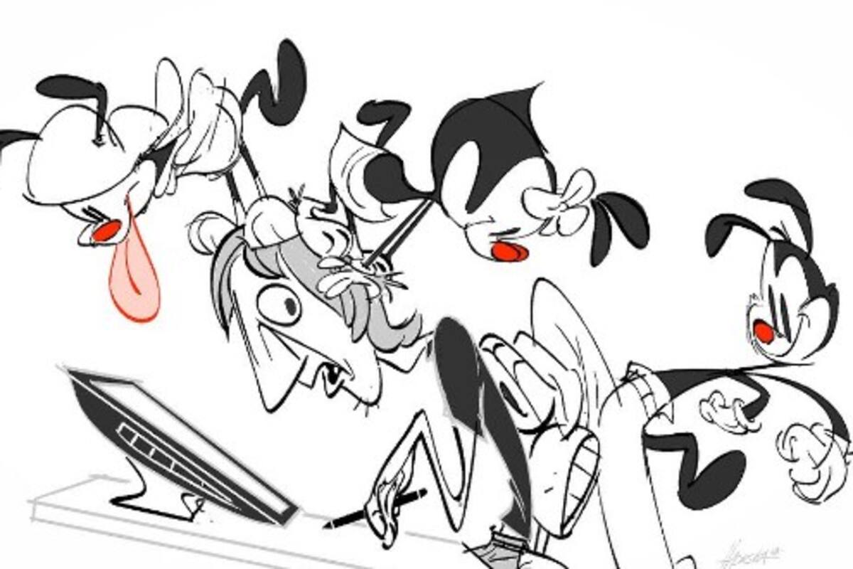 Dibujante de la nueva serie de Animaniacs por Hulu muestra un bosquejo