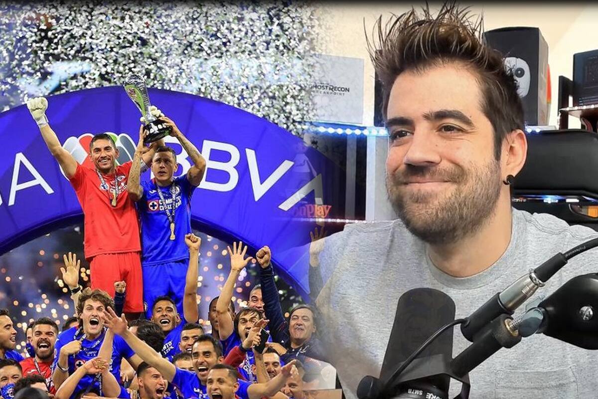 AuronPlay le dio la bendición al Cruz Azul y el equipo logró ser campeón después de 23 años