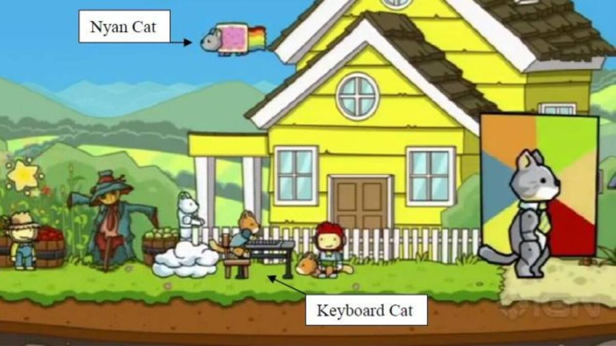El estudio empleó varios memes en Sribblenauts